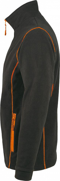 Куртка мужская Nova Men 200, темно-серая с оранжевым с логотипом в Ставрополе заказать по выгодной цене в кибермаркете AvroraStore