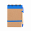 Блокнот с ручкой "Papyrus", синий с логотипом в Ставрополе заказать по выгодной цене в кибермаркете AvroraStore
