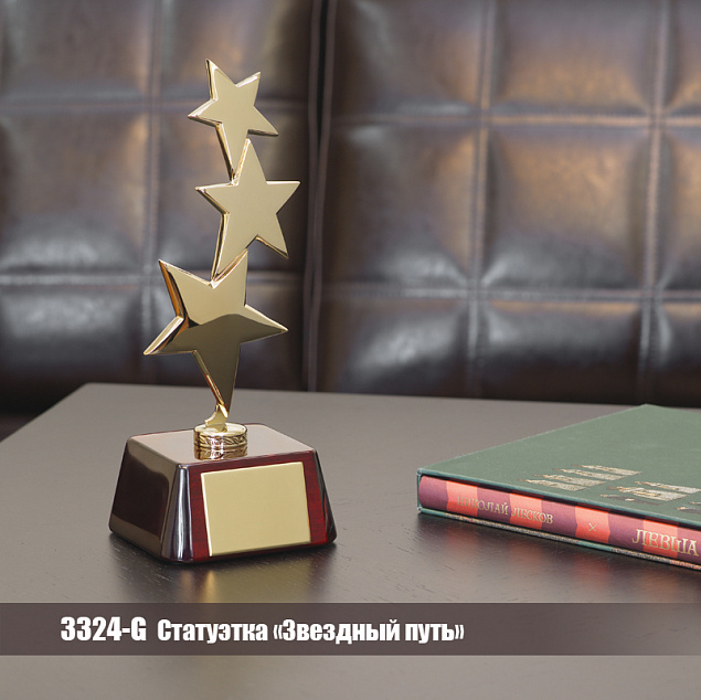 Статуэтка "Звездный путь", золото с логотипом в Ставрополе заказать по выгодной цене в кибермаркете AvroraStore