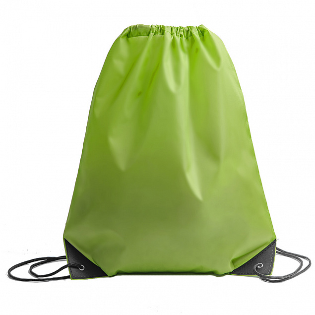 Рюкзак мешок с укреплёнными уголками BY DAY, зелёный, 35*41 см, полиэстер 210D с логотипом в Ставрополе заказать по выгодной цене в кибермаркете AvroraStore