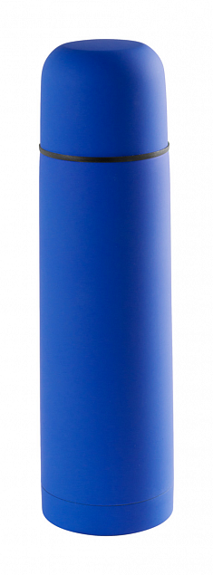 Термос 500 мл,синий с логотипом в Ставрополе заказать по выгодной цене в кибермаркете AvroraStore
