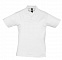 Рубашка поло мужская Prescott Men 170, белая с логотипом в Ставрополе заказать по выгодной цене в кибермаркете AvroraStore