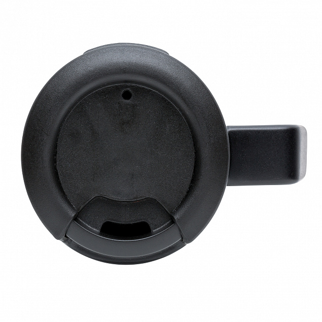 Термокружка с ручкой Coffee-to-go, черный с логотипом в Ставрополе заказать по выгодной цене в кибермаркете AvroraStore