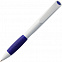 Ручка шариковая Grip, белая с оранжевым с логотипом в Ставрополе заказать по выгодной цене в кибермаркете AvroraStore