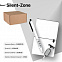Набор подарочный SILENT-ZONE: бизнес-блокнот, ручка, наушники, коробка, стружка, бело-черный с логотипом в Ставрополе заказать по выгодной цене в кибермаркете AvroraStore