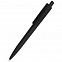 Ручка пластиковая Agata софт-тач, чёрная с логотипом в Ставрополе заказать по выгодной цене в кибермаркете AvroraStore