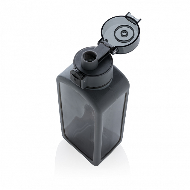 Квадратная вакуумная бутылка для воды, черный с логотипом в Ставрополе заказать по выгодной цене в кибермаркете AvroraStore