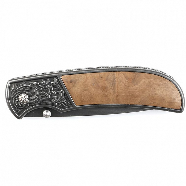 Складной нож Stinger S055B, коричневый с логотипом в Ставрополе заказать по выгодной цене в кибермаркете AvroraStore