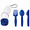 Набор "Pocket":ложка,вилка,нож в футляре с карабином с логотипом в Ставрополе заказать по выгодной цене в кибермаркете AvroraStore