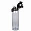 Бутылка для воды Aqua, черная (ТОЛЬКО ПОД ПОЛНУЮ ЗАПЕЧАТКУ) с логотипом в Ставрополе заказать по выгодной цене в кибермаркете AvroraStore