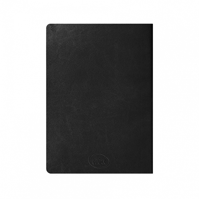 Ежедневник недатированный Tony, А5, черный, кремовый блок в клетку с логотипом в Ставрополе заказать по выгодной цене в кибермаркете AvroraStore