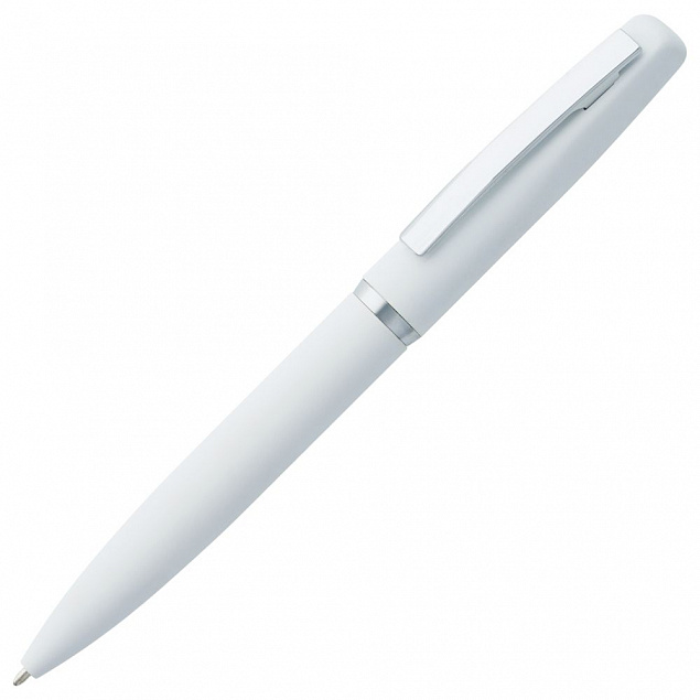 Ручка шариковая Bolt Soft Touch, белая с логотипом в Ставрополе заказать по выгодной цене в кибермаркете AvroraStore