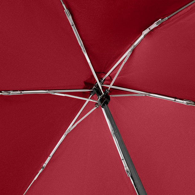 Зонт складной Carbonsteel Slim, красный с логотипом в Ставрополе заказать по выгодной цене в кибермаркете AvroraStore