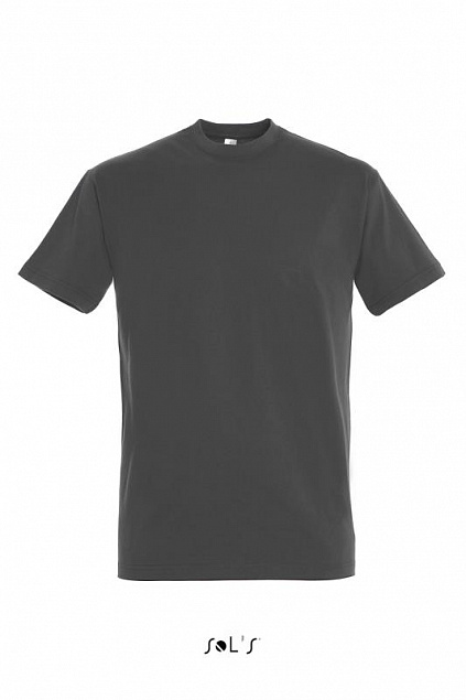 Фуфайка (футболка) IMPERIAL мужская,Темно-серый 3XL с логотипом в Ставрополе заказать по выгодной цене в кибермаркете AvroraStore