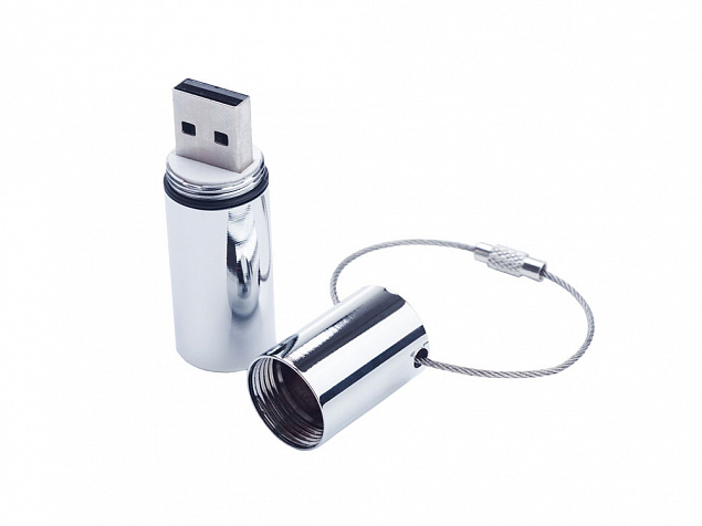 USB 3.0- флешка на 64 Гб «Цилиндр» с логотипом в Ставрополе заказать по выгодной цене в кибермаркете AvroraStore