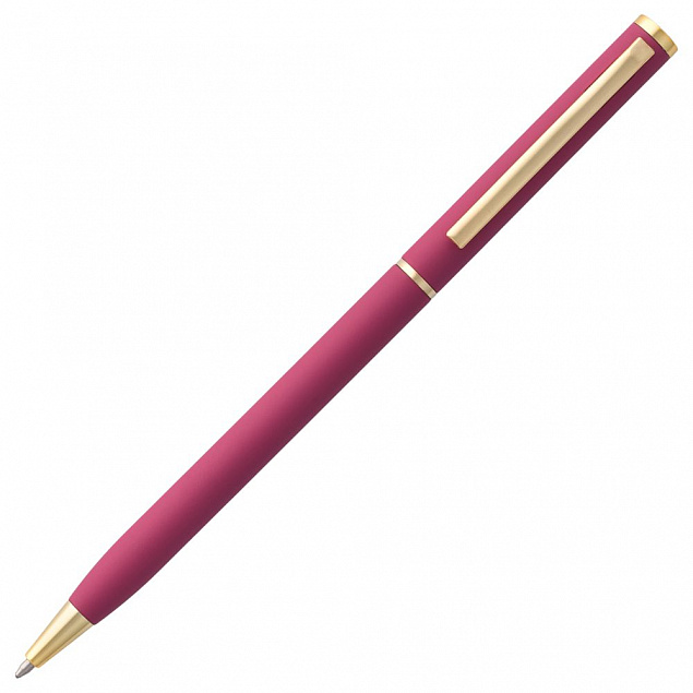 Ручка шариковая Hotel Gold, ver.2, розовая с логотипом в Ставрополе заказать по выгодной цене в кибермаркете AvroraStore