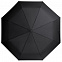 Складной зонт Hogg Trek, черный с логотипом в Ставрополе заказать по выгодной цене в кибермаркете AvroraStore