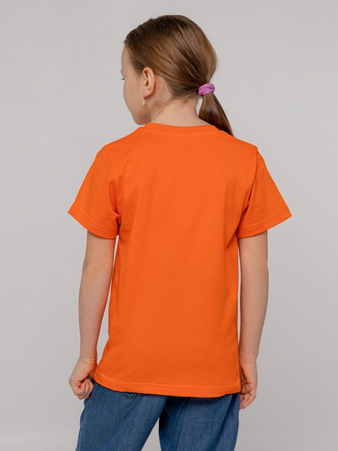 Футболка детская T-Bolka Kids, оранжевая с логотипом в Ставрополе заказать по выгодной цене в кибермаркете AvroraStore