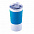 Термокружка вакуумная 'Funny" белая, синяя, силикон с логотипом в Ставрополе заказать по выгодной цене в кибермаркете AvroraStore