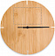 Настенные часы из бамбука кругл с логотипом в Ставрополе заказать по выгодной цене в кибермаркете AvroraStore