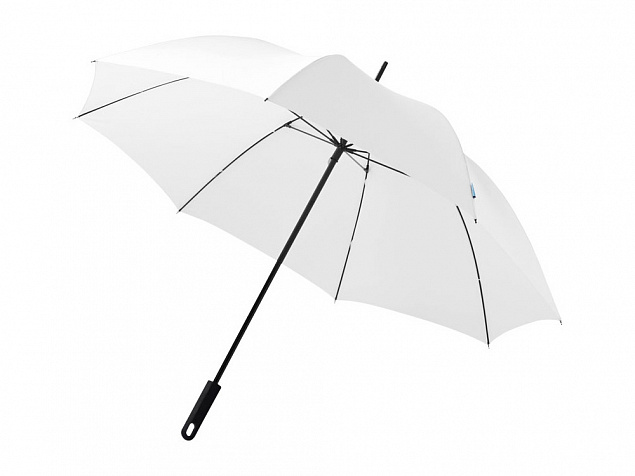 Зонт трость Halo, механический 30, белый с логотипом в Ставрополе заказать по выгодной цене в кибермаркете AvroraStore