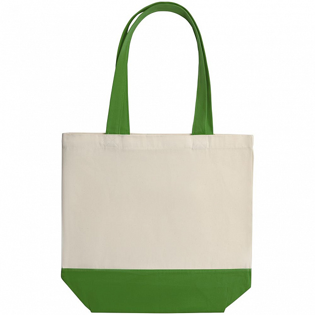 Холщовая сумка Shopaholic, ярко-зеленая с логотипом в Ставрополе заказать по выгодной цене в кибермаркете AvroraStore