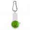 Брелок со свистком, фонариком и светоотражателем FLOYKIN на карабине, зеленый с белым,3,7х6,7х1,5см с логотипом в Ставрополе заказать по выгодной цене в кибермаркете AvroraStore