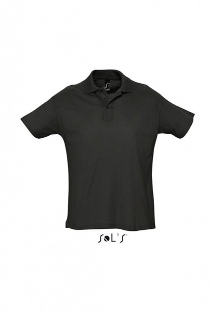 Джемпер (рубашка-поло) SUMMER II мужская,Черный L с логотипом в Ставрополе заказать по выгодной цене в кибермаркете AvroraStore