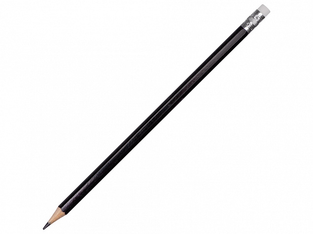 Шестигранный карандаш с ластиком «Presto» с логотипом в Ставрополе заказать по выгодной цене в кибермаркете AvroraStore