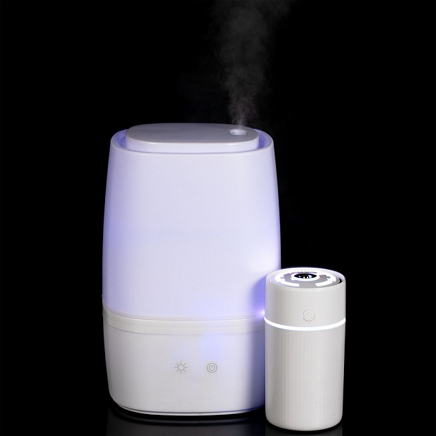 Комнатный увлажнитель-ароматизатор воздуха Fusion, белый с логотипом в Ставрополе заказать по выгодной цене в кибермаркете AvroraStore