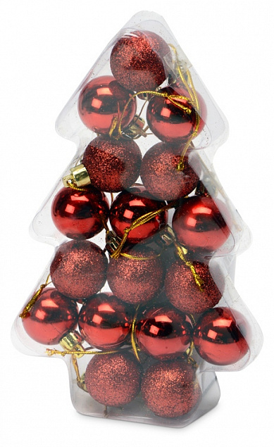 Набор новогодних шаров в футляре-елочке с логотипом в Ставрополе заказать по выгодной цене в кибермаркете AvroraStore