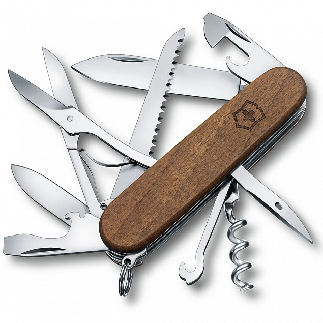 Нож перочинный Huntsman Wood 91 с логотипом в Ставрополе заказать по выгодной цене в кибермаркете AvroraStore