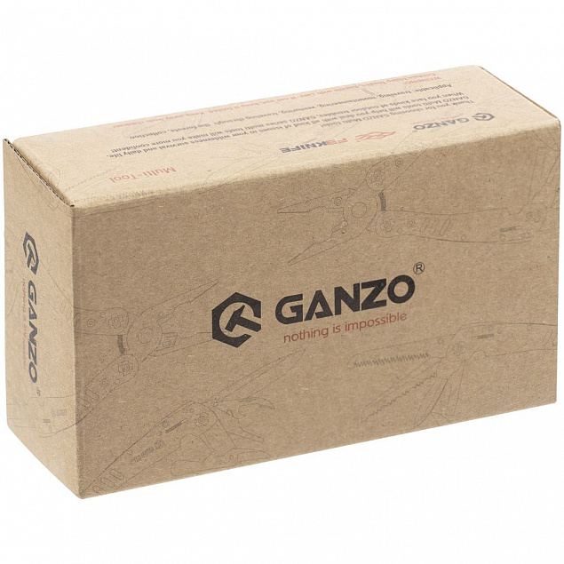 Мультитул Ganzo G202, черный с логотипом в Ставрополе заказать по выгодной цене в кибермаркете AvroraStore