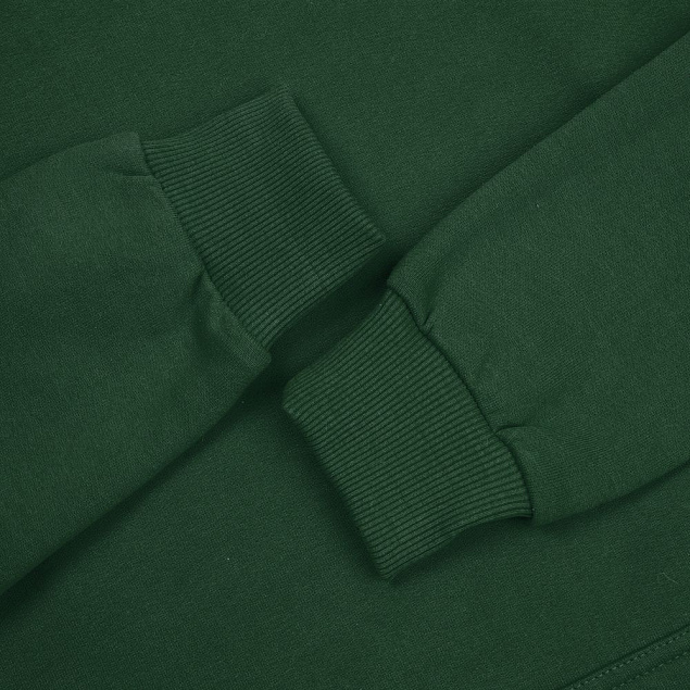 Толстовка с капюшоном Unit Kirenga Heavy, темно-зеленая с логотипом в Ставрополе заказать по выгодной цене в кибермаркете AvroraStore