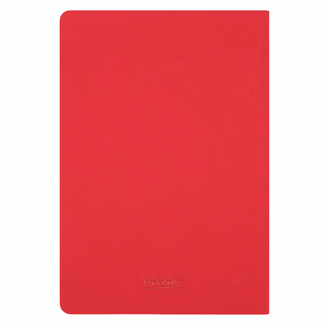 Ежедневник Portobello Trend, Latte soft touch, недатированный, красный с логотипом в Ставрополе заказать по выгодной цене в кибермаркете AvroraStore