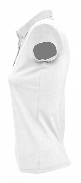 Рубашка поло женская Prescott Women 170, белая с логотипом в Ставрополе заказать по выгодной цене в кибермаркете AvroraStore