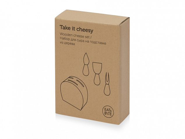Набор из ножей для сыра на подставке Take it cheesy с логотипом в Ставрополе заказать по выгодной цене в кибермаркете AvroraStore