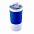 Термокружка вакуумная 'Funny" белая, голубой силикон с логотипом в Ставрополе заказать по выгодной цене в кибермаркете AvroraStore