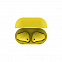Наушники беспроводные с зарядным боксом TWS AIR SOFT, цвет желтый  с логотипом в Ставрополе заказать по выгодной цене в кибермаркете AvroraStore