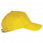 Бейсболка LONG BEACH, желтая с логотипом в Ставрополе заказать по выгодной цене в кибермаркете AvroraStore