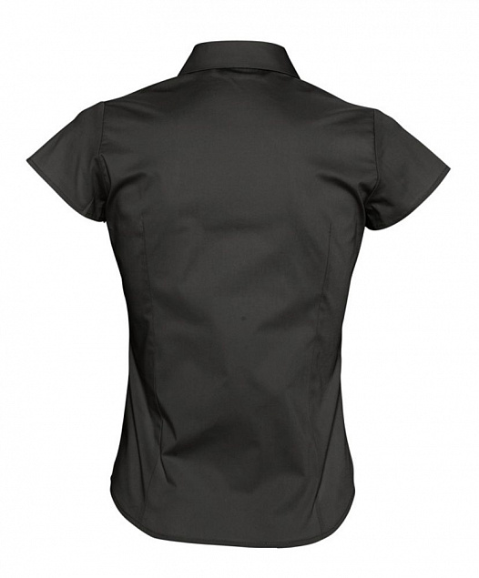 Рубашка женская с коротким рукавом EXCESS, черная с логотипом в Ставрополе заказать по выгодной цене в кибермаркете AvroraStore