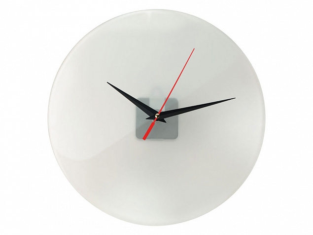 Часы настенные круглые из стекла 28 см Thames с логотипом в Ставрополе заказать по выгодной цене в кибермаркете AvroraStore
