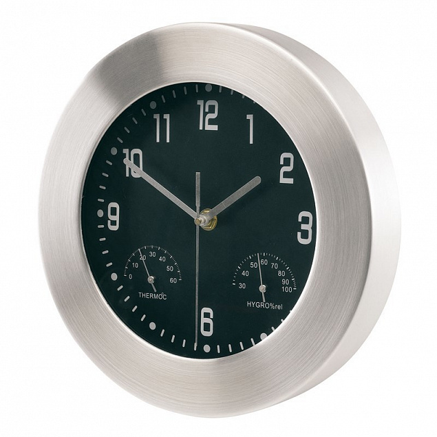 Настенные алюминивые часы JUPITER, серебряный с логотипом в Ставрополе заказать по выгодной цене в кибермаркете AvroraStore