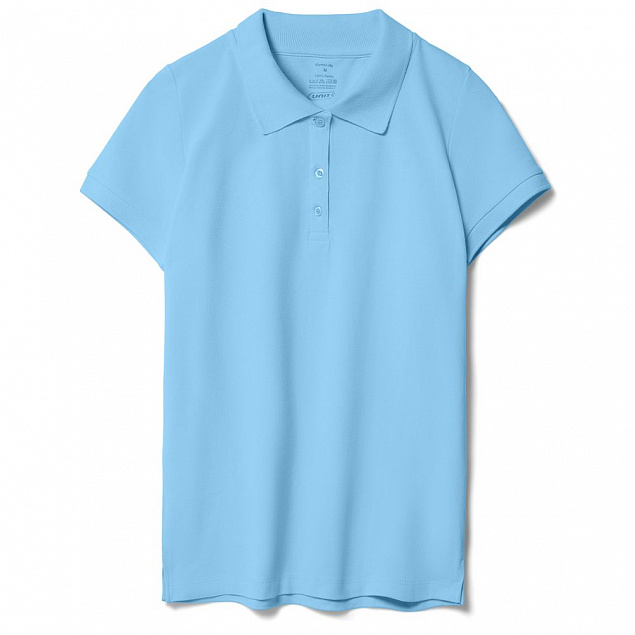 Рубашка поло женская Virma Lady, голубая с логотипом в Ставрополе заказать по выгодной цене в кибермаркете AvroraStore