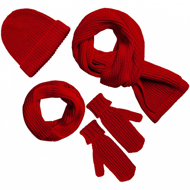 Шапка Nordkyn, красная с логотипом в Ставрополе заказать по выгодной цене в кибермаркете AvroraStore