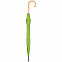 Зонт-трость OkoBrella, зеленое яблоко с логотипом в Ставрополе заказать по выгодной цене в кибермаркете AvroraStore