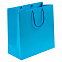 Пакет Porta, большой, голубой с логотипом в Ставрополе заказать по выгодной цене в кибермаркете AvroraStore