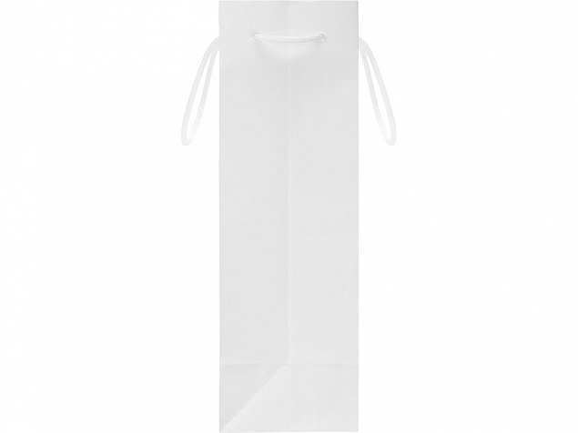 Пакет под бутылку Imilit 11х35х11 см, белый с логотипом в Ставрополе заказать по выгодной цене в кибермаркете AvroraStore