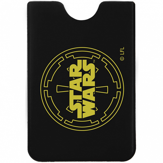 Чехол для карточки Star Wars, черный с желтым с логотипом в Ставрополе заказать по выгодной цене в кибермаркете AvroraStore