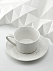 Чайная пара Diamante Bianco, белая с логотипом в Ставрополе заказать по выгодной цене в кибермаркете AvroraStore